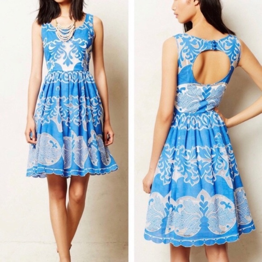 Plenty by Tracy Reese Azure Lace Dress size 8